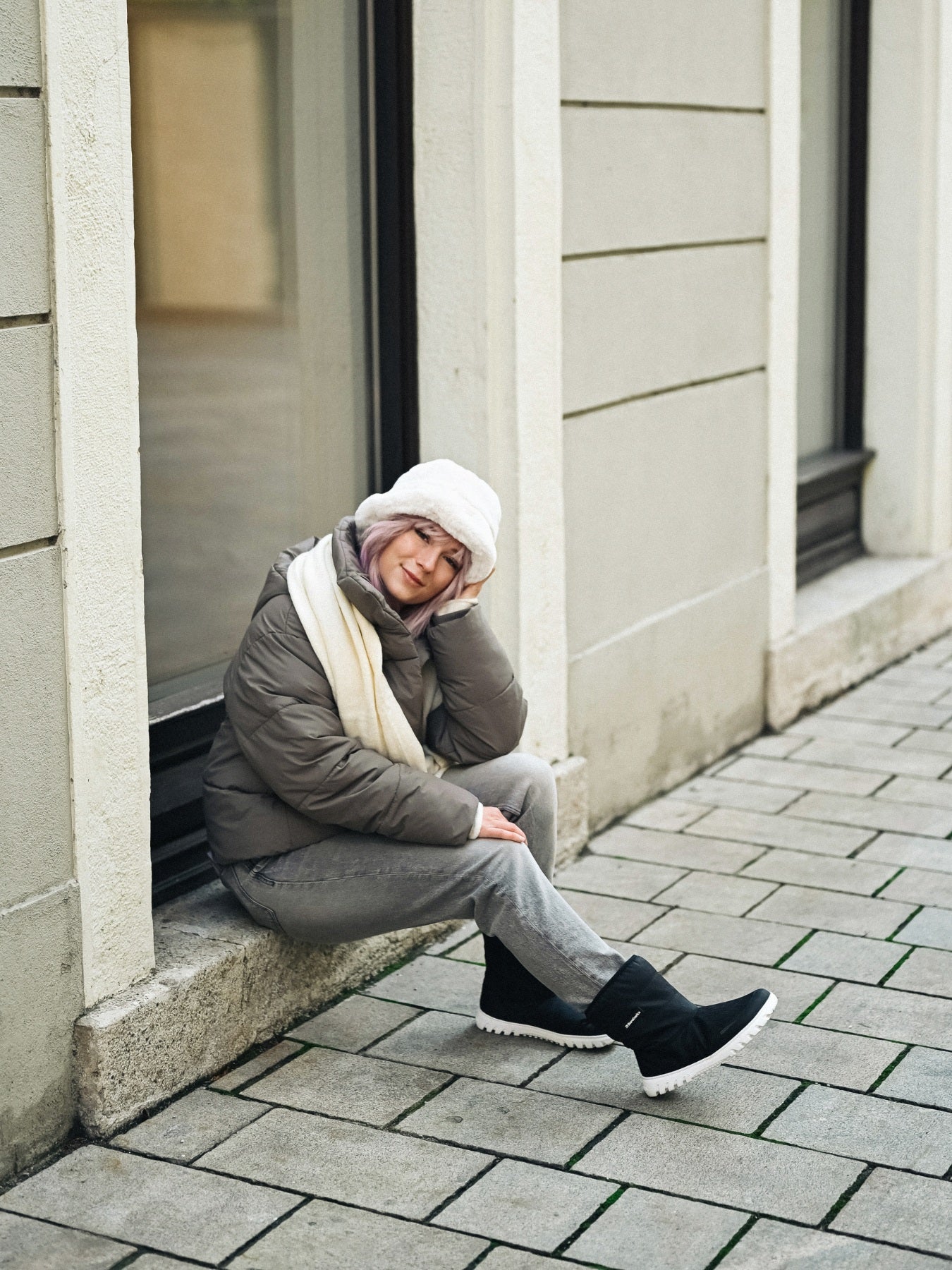 Barefoot Winter Boots Barebarics PolarStride - Black