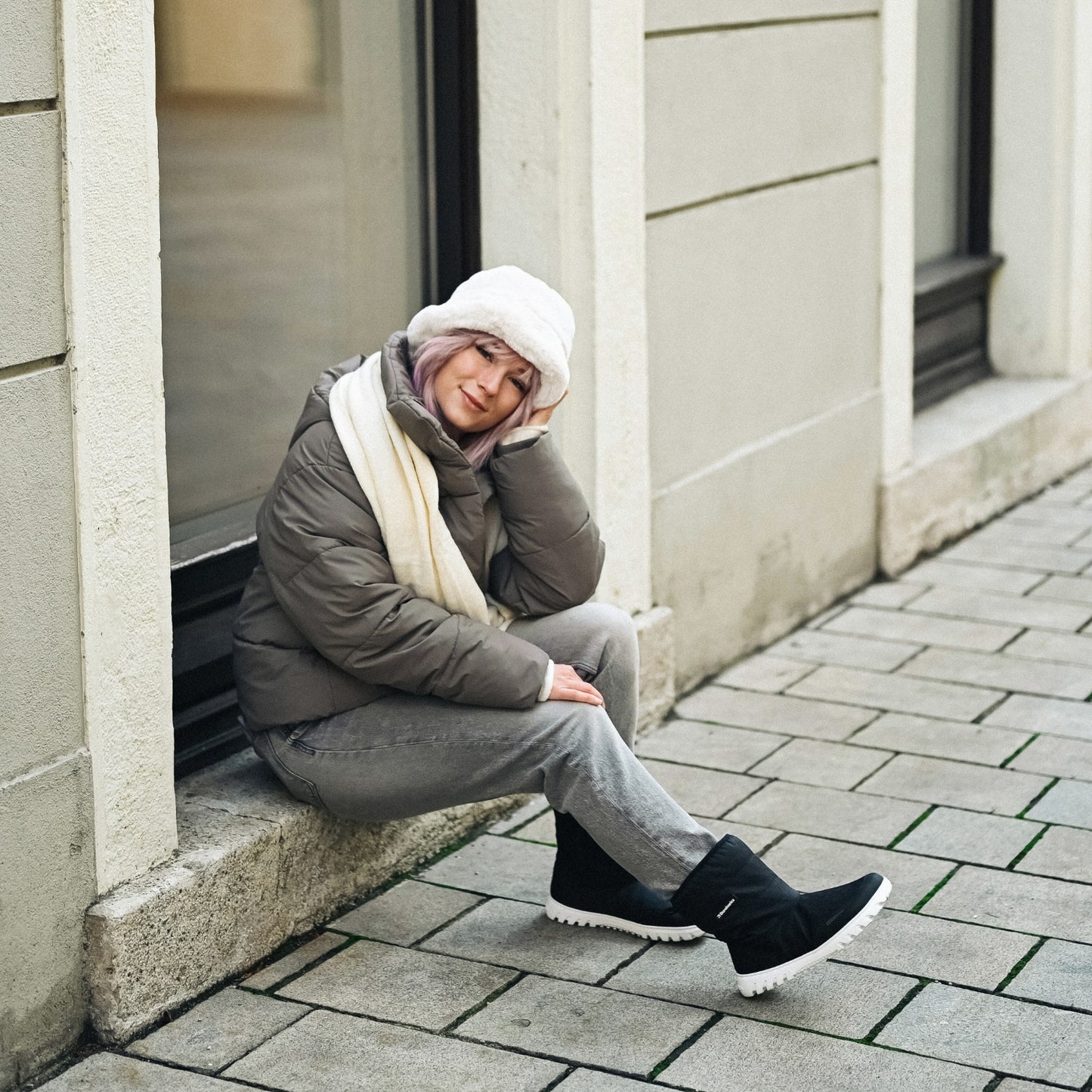 Barefoot Winter Boots Barebarics PolarStride - Black