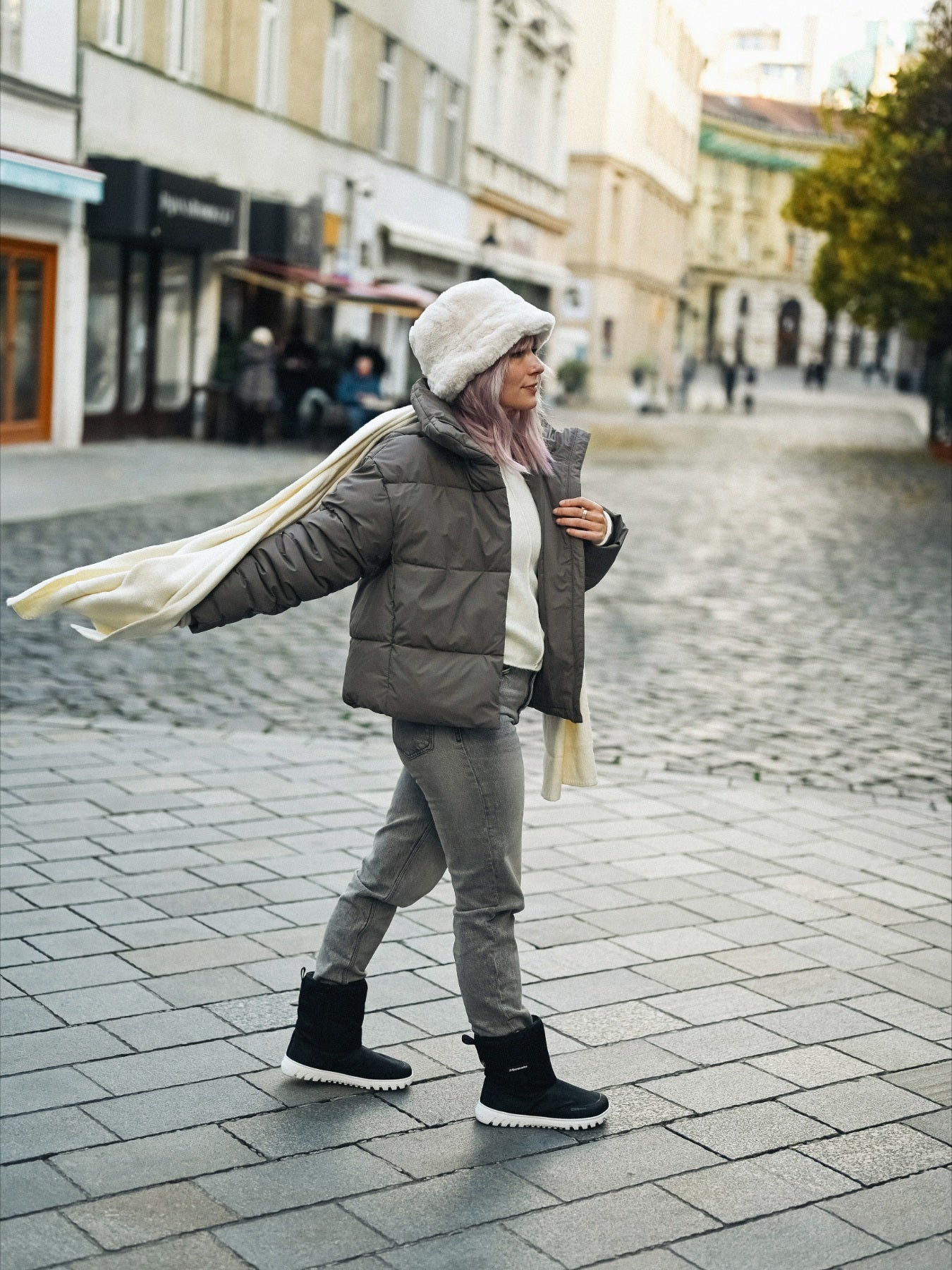 Barefoot Winter Boots Barebarics PolarStride - Black