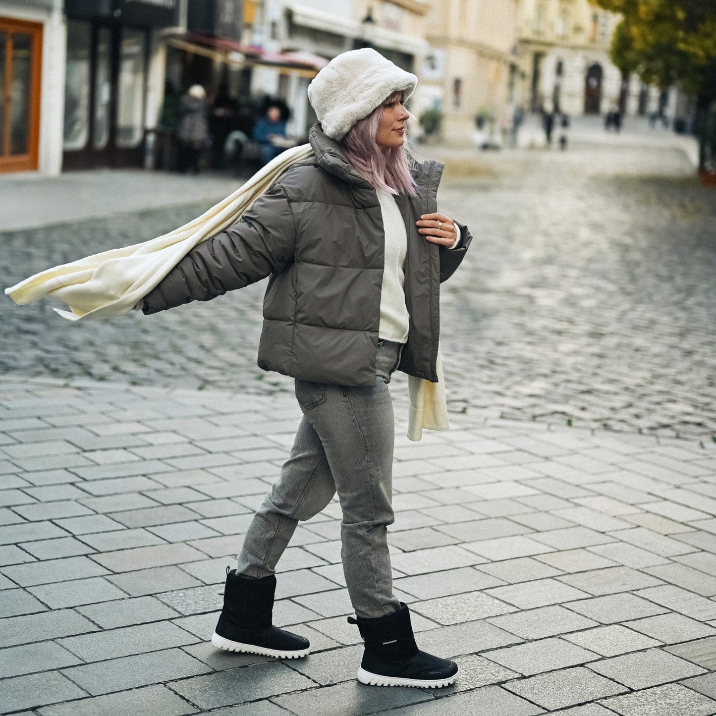 Barefoot Winter Boots Barebarics PolarStride - Black