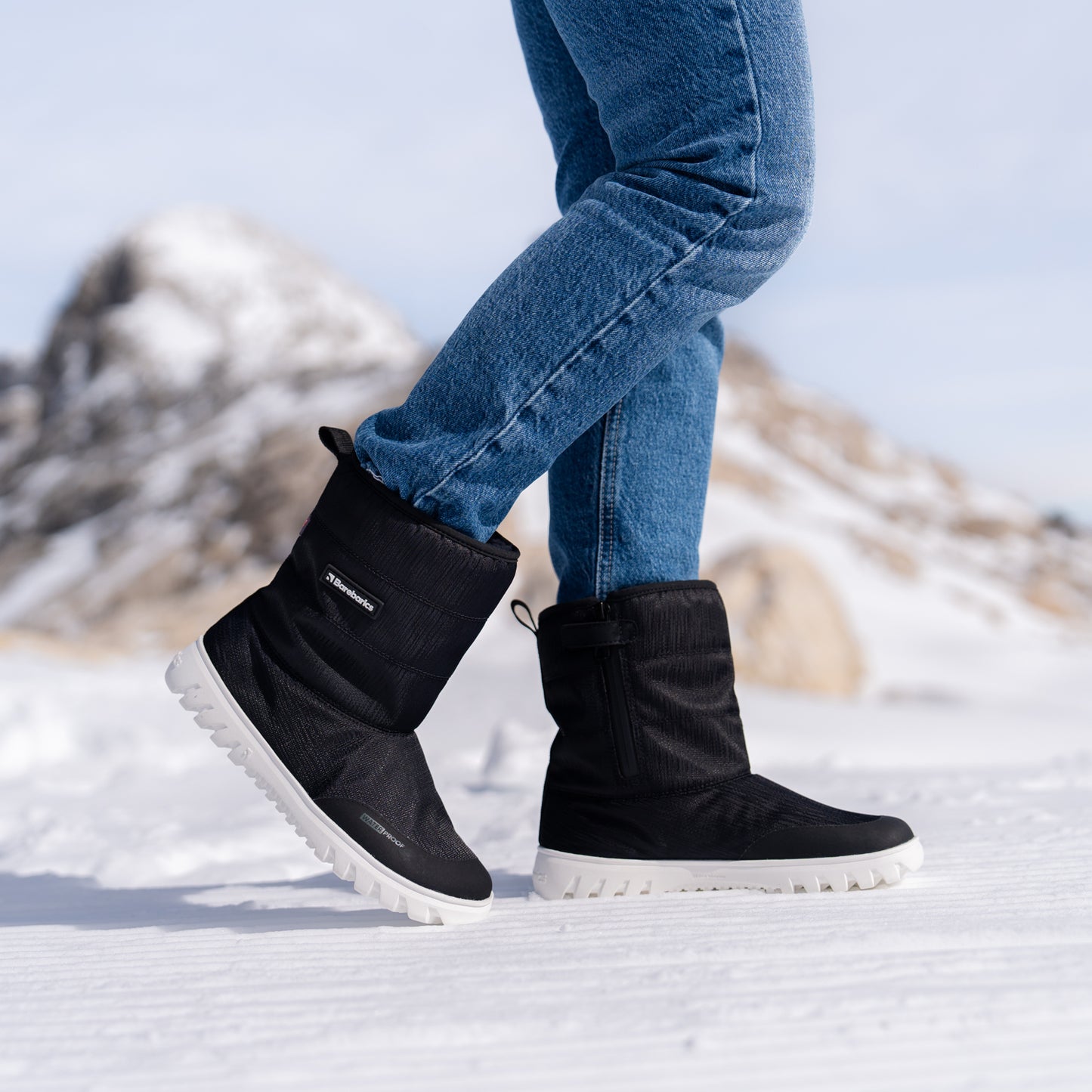 Bottes d'hiver pieds nus Barebarics PolarStride - Noir