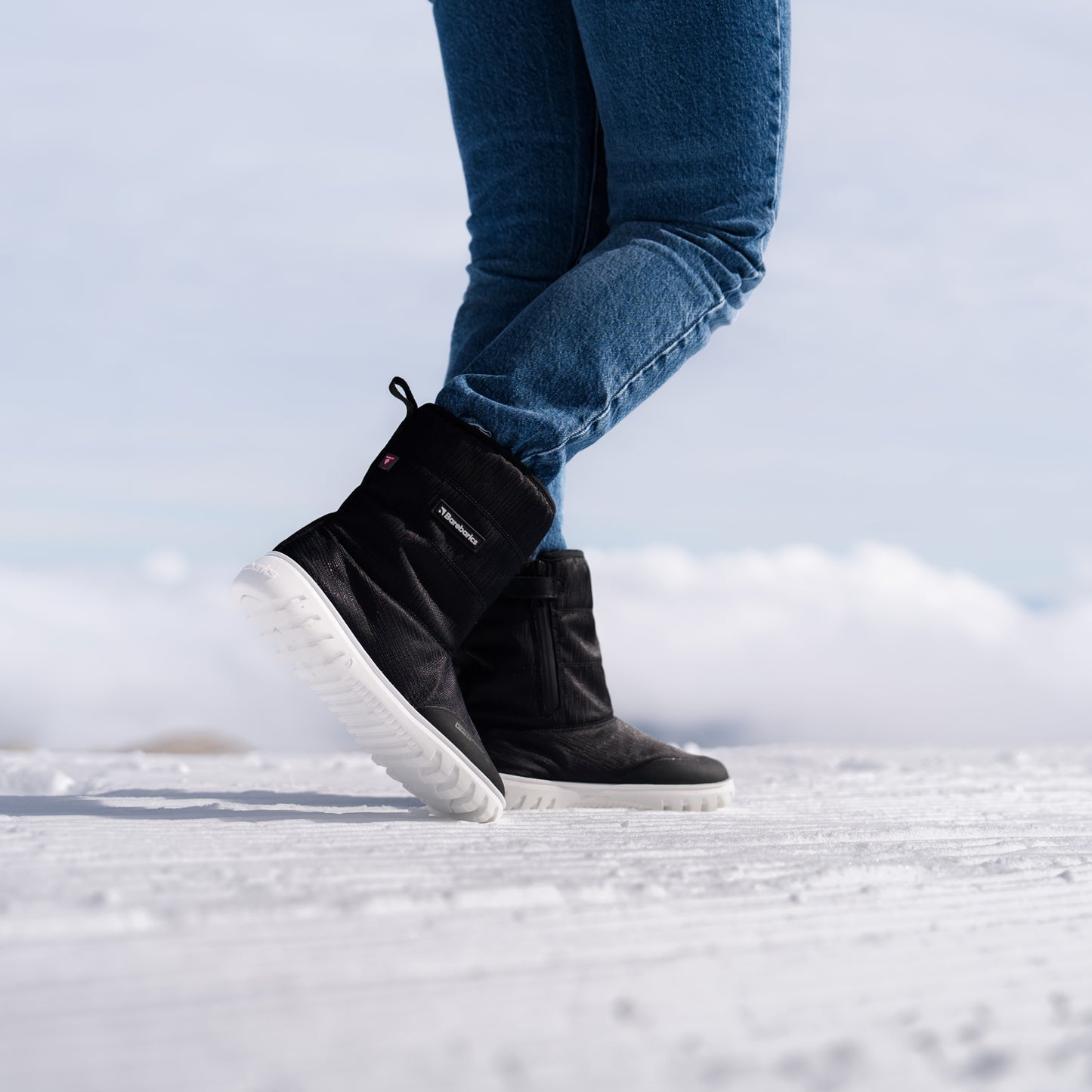 Bottes d'hiver pieds nus Barebarics PolarStride - Noir