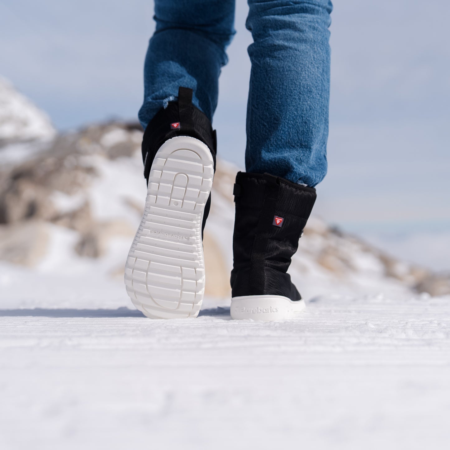 Bottes d'hiver pieds nus Barebarics PolarStride - Noir