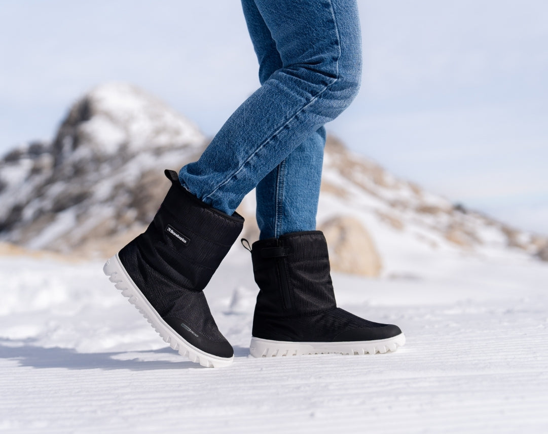 Barefoot Winter Boots Barebarics PolarStride - Black