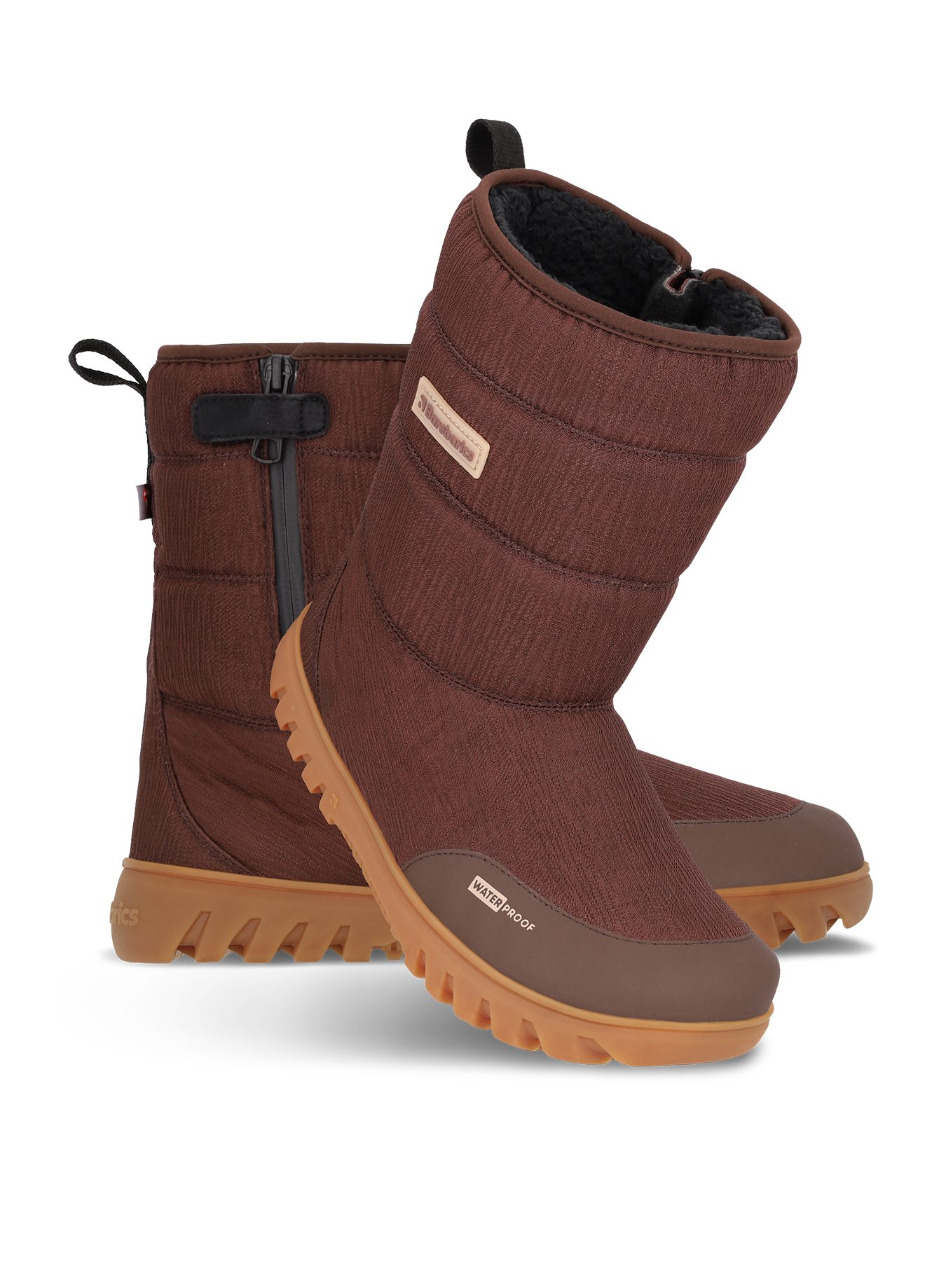 Winter Barefoot Boots Barebarics PolarStride - Copper Brown