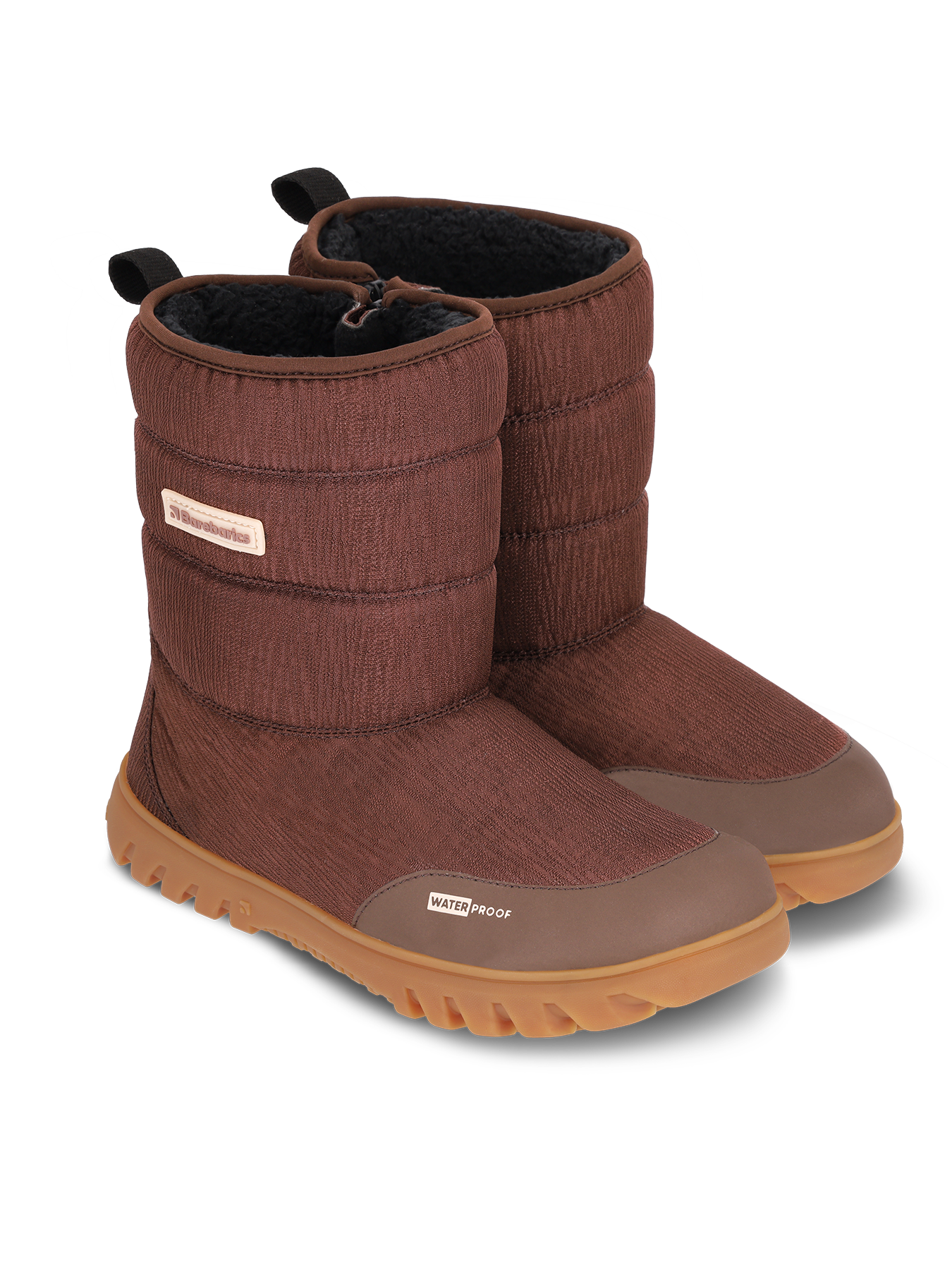 Winter Barefoot Boots Barebarics PolarStride - Copper Brown