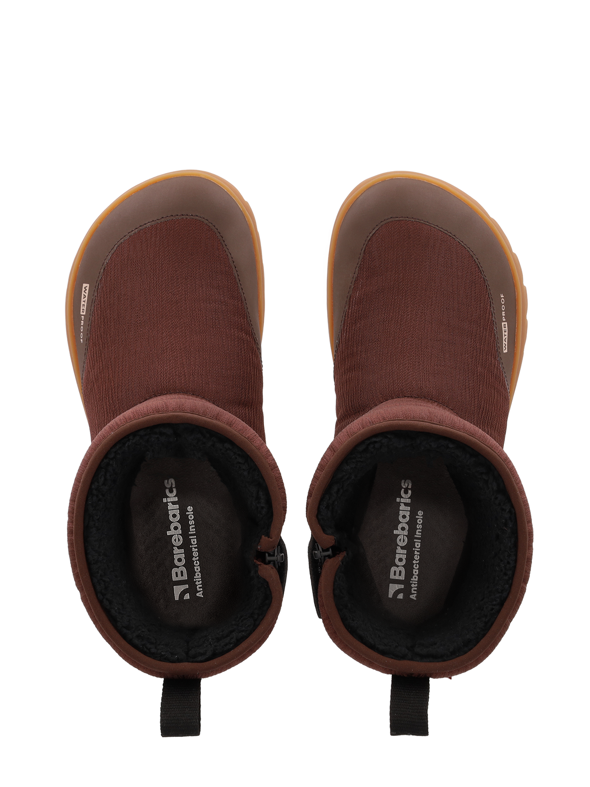 Barefoot Winter Boots Barebarics PolarStride - Copper Brown