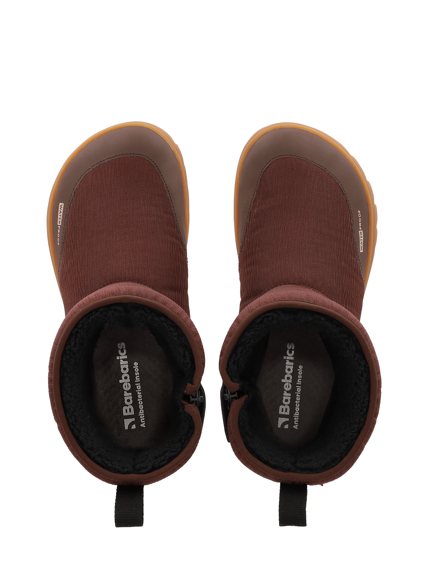 Winter Barefoot Boots Barebarics PolarStride - Copper Brown