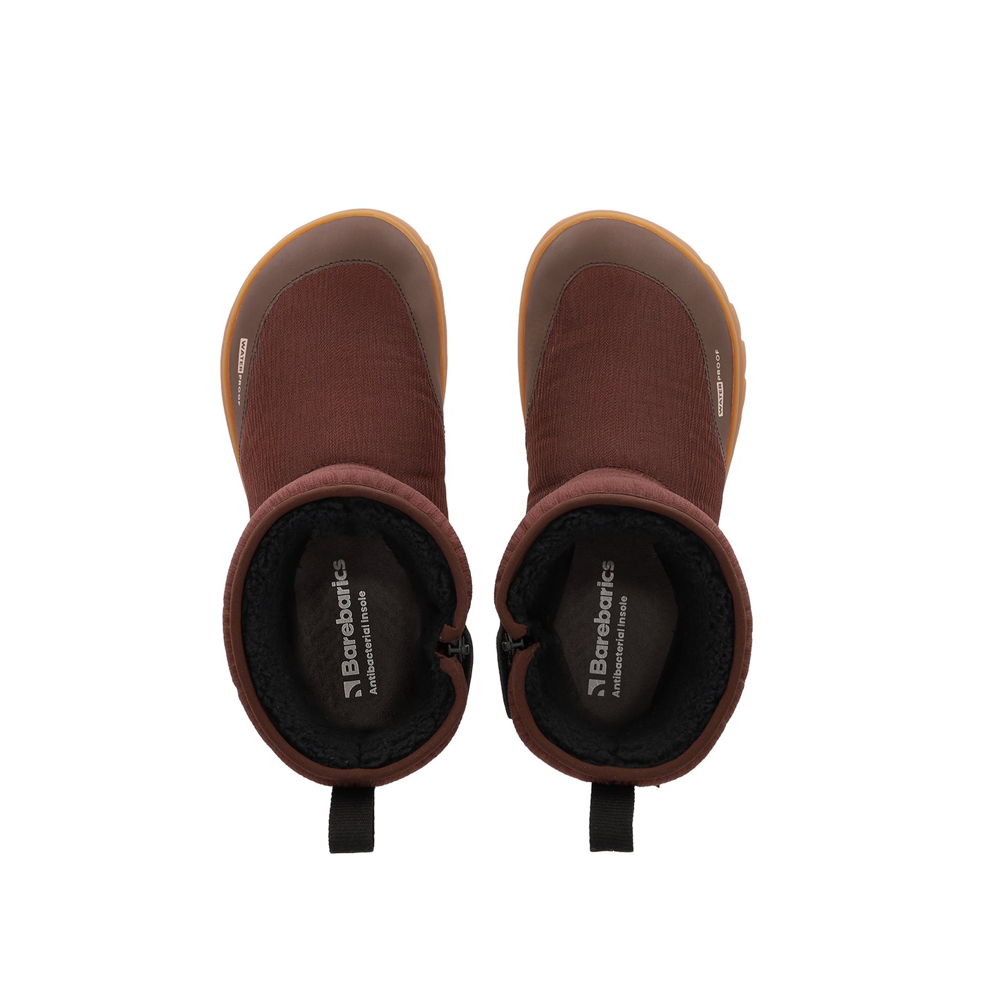 Barefoot Winter Boots Barebarics PolarStride - Copper Brown
