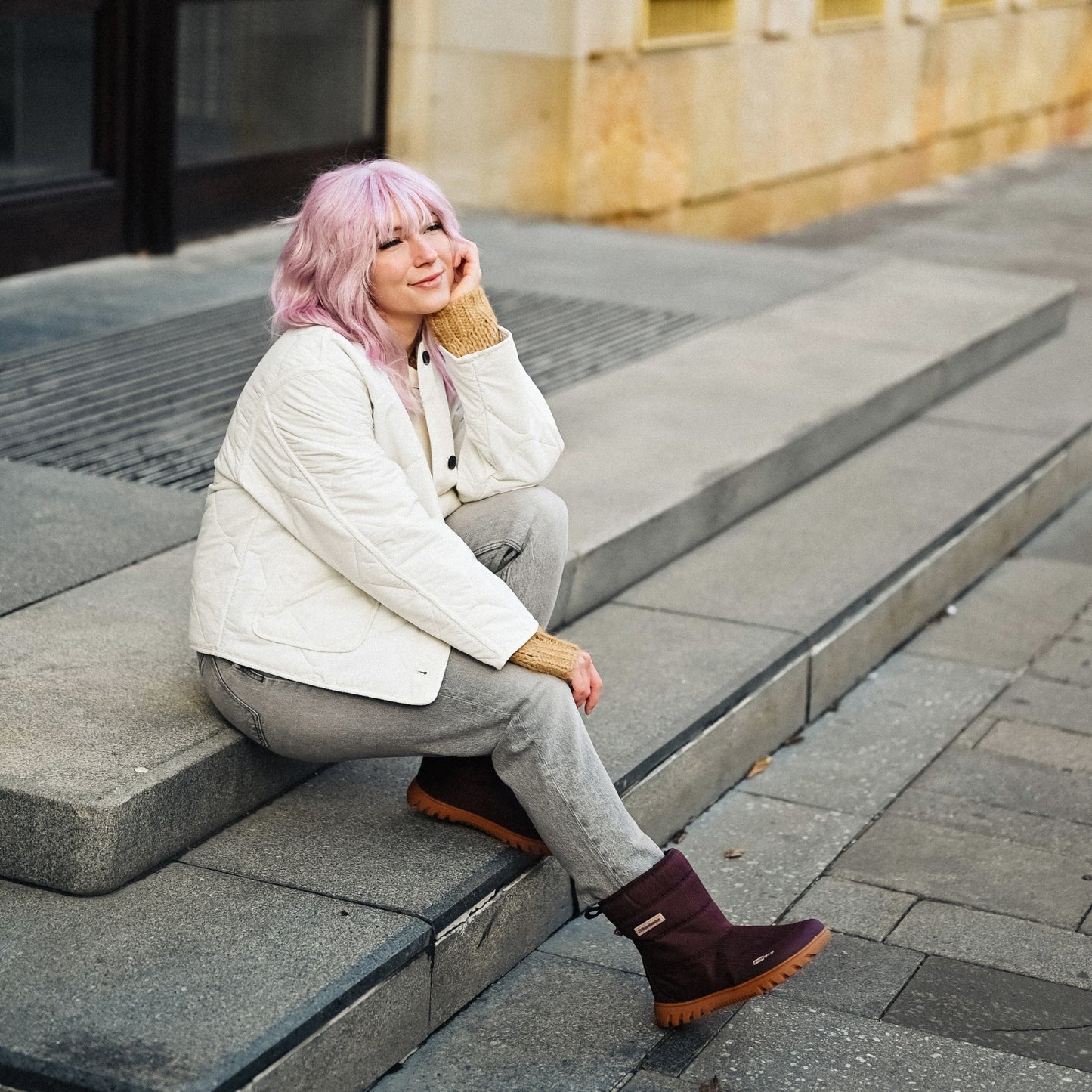 Barefoot Winter Boots Barebarics PolarStride - Copper Brown