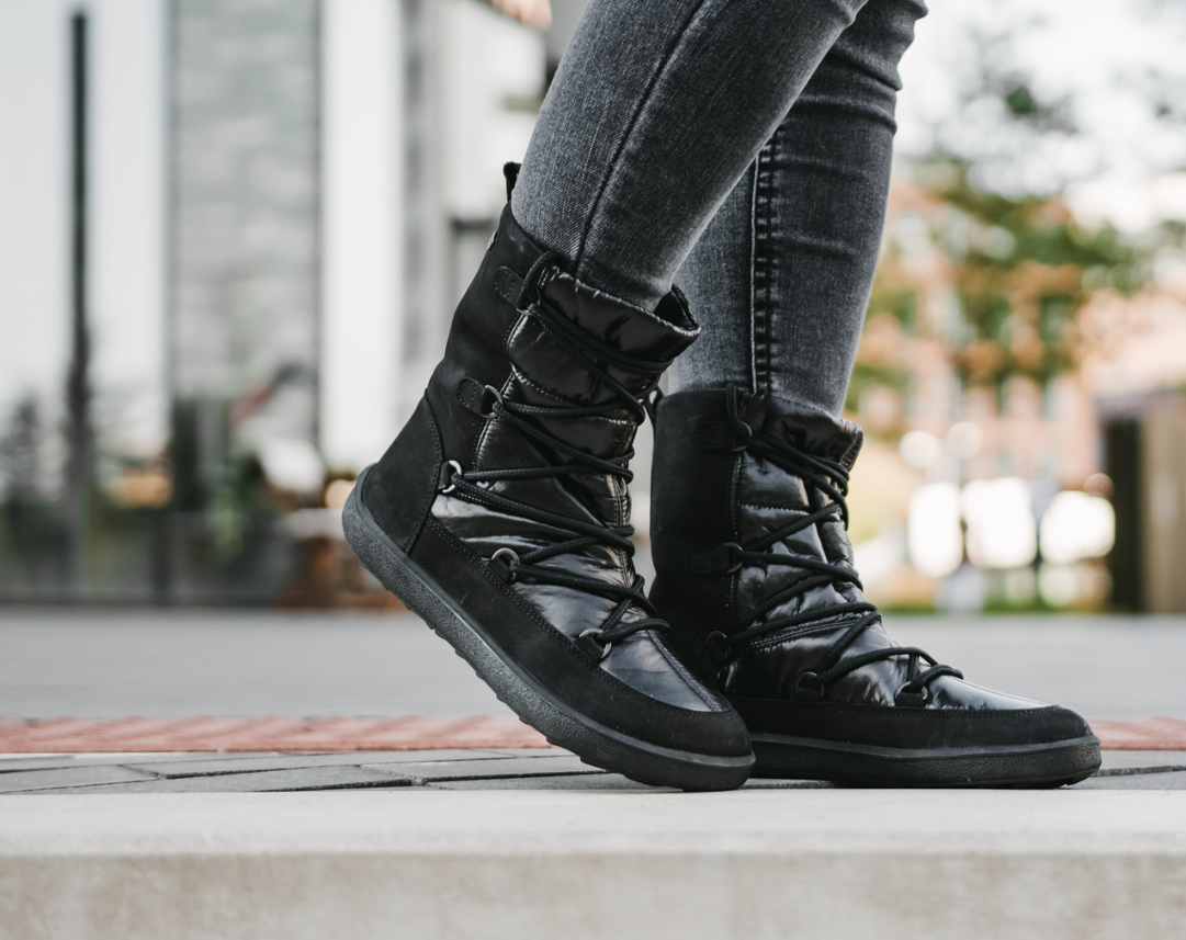 Winter Barefoot Boots Be Lenka Snowfox Woman - Black (Sale)