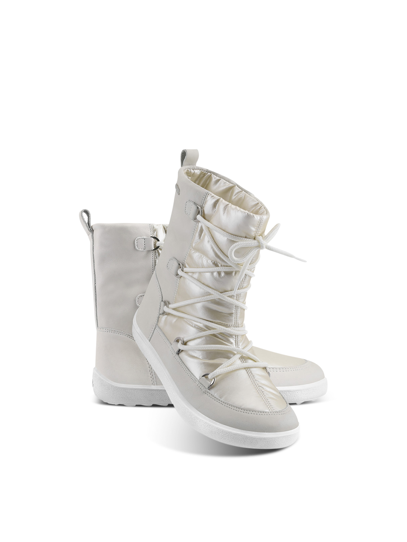 Winter Barefoot Boots Be Lenka Snowfox Woman - Pearl White