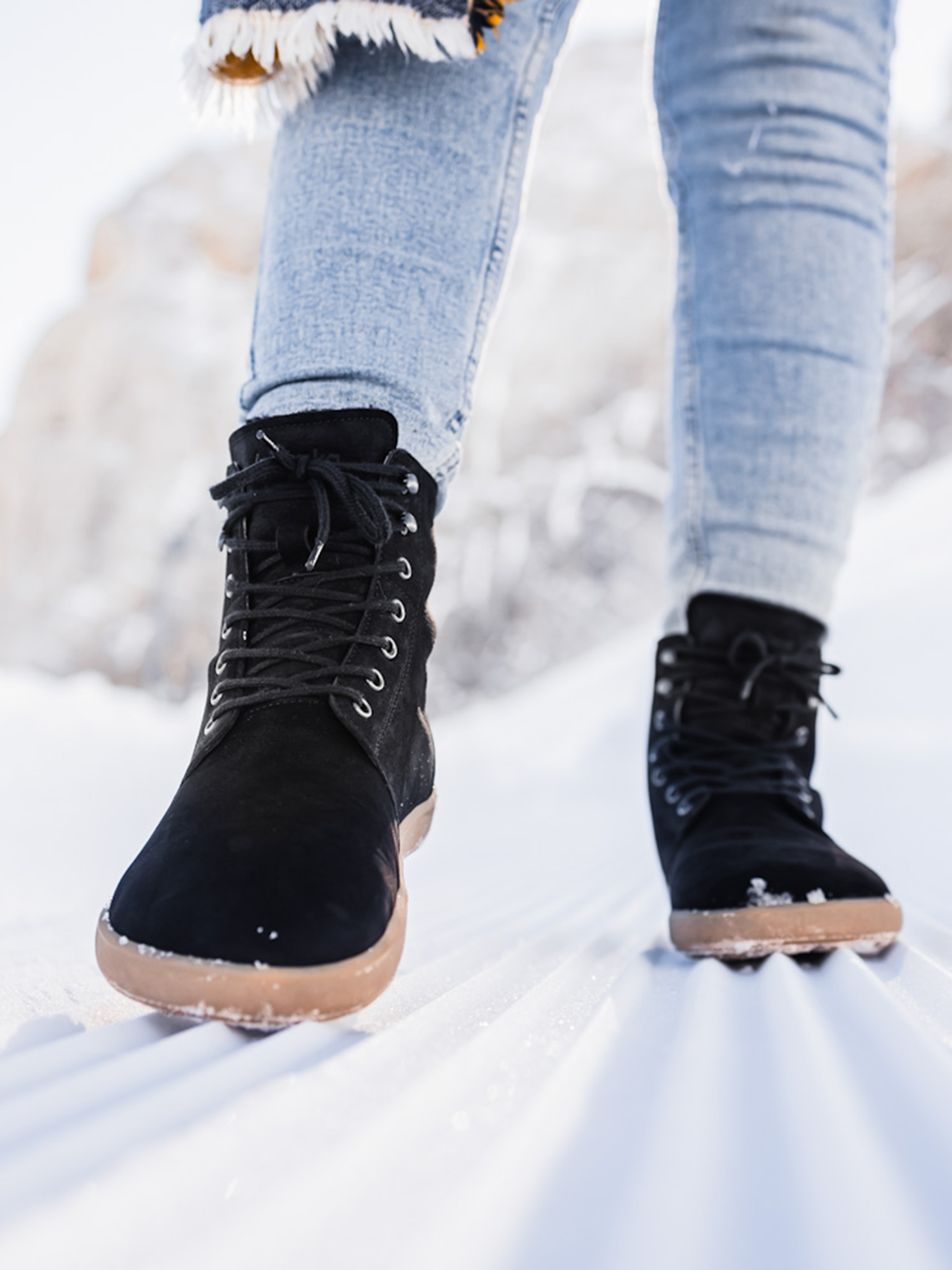Bottes d'hiver pieds nus Be Lenka Winter 3.0 - Noir mat